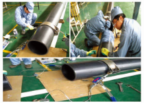 5、裝固定夾具、設置拉緊器